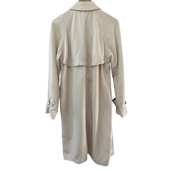 Aritzia Babaton Lawson Lightweight Trench Coat Cream Size Large - Picture 7 of 12